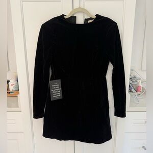 Tuckernuck Black velvet dress